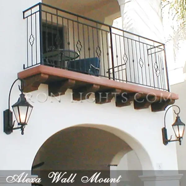 Outdoor Wrought Iron Light Fixture
