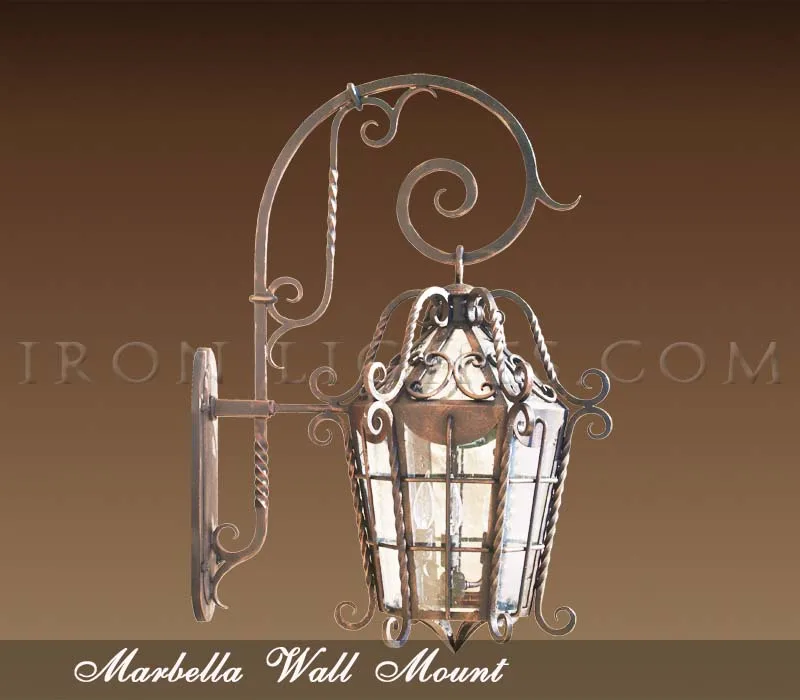 Spanish hacienda outdoor lighting fixtures