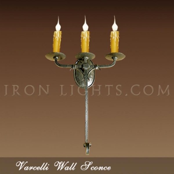 3-lights Varcelli wall sconce
