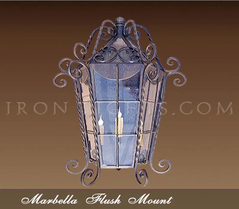 Spanish revival pocket light
