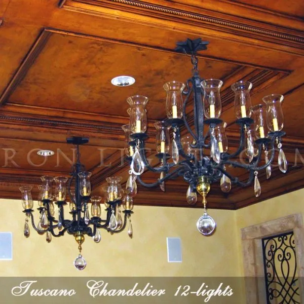 Tuscano Wrought Iron Chandelier