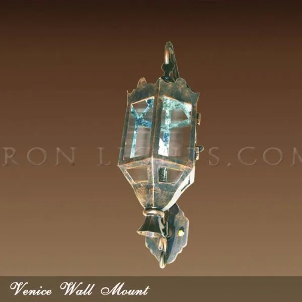 Wrought iron hacienda lights