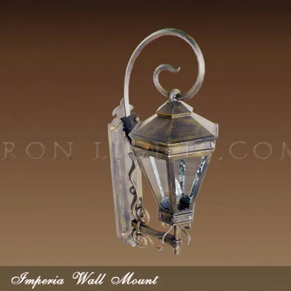 Wrought iron outdoor lighting