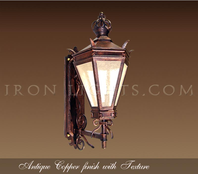 Outdoor lights antique copper