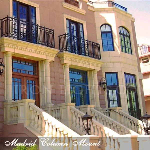 wrought iron column lights