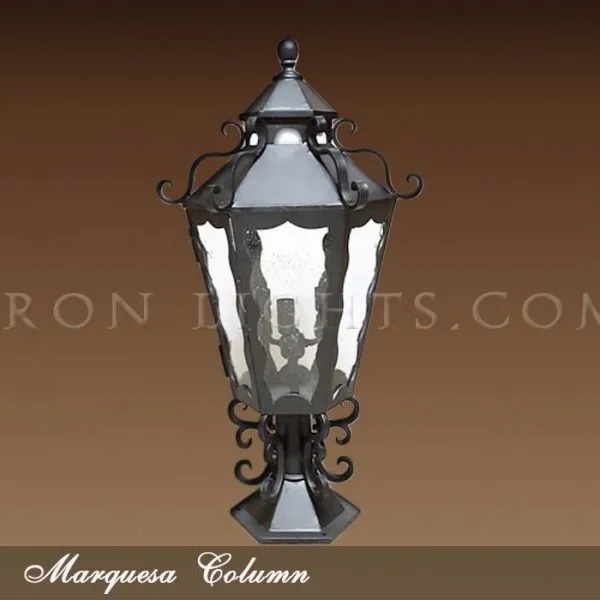 Column mount lights