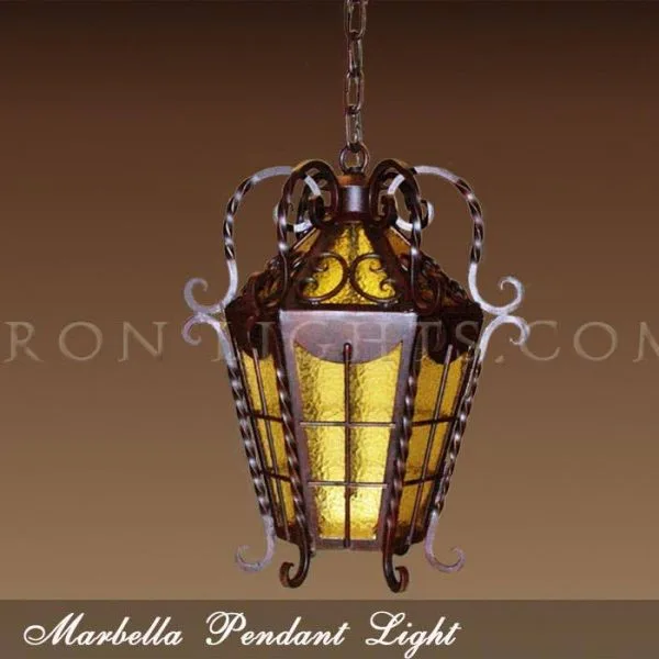 Dark red Marbella pendant