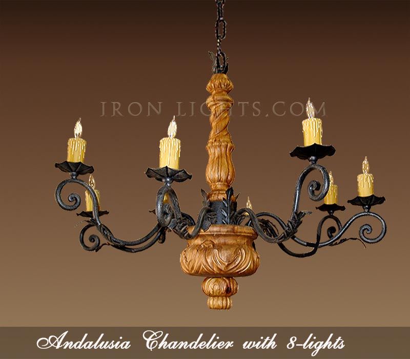 Andalusia Wooden Chandelier