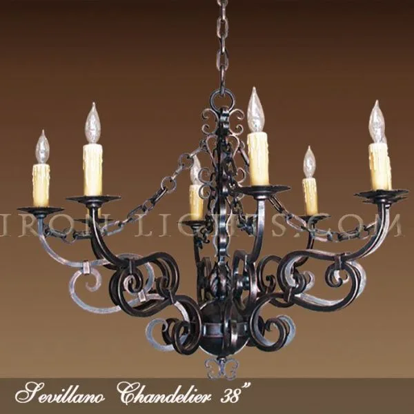 Iron Chandelier Sevillano