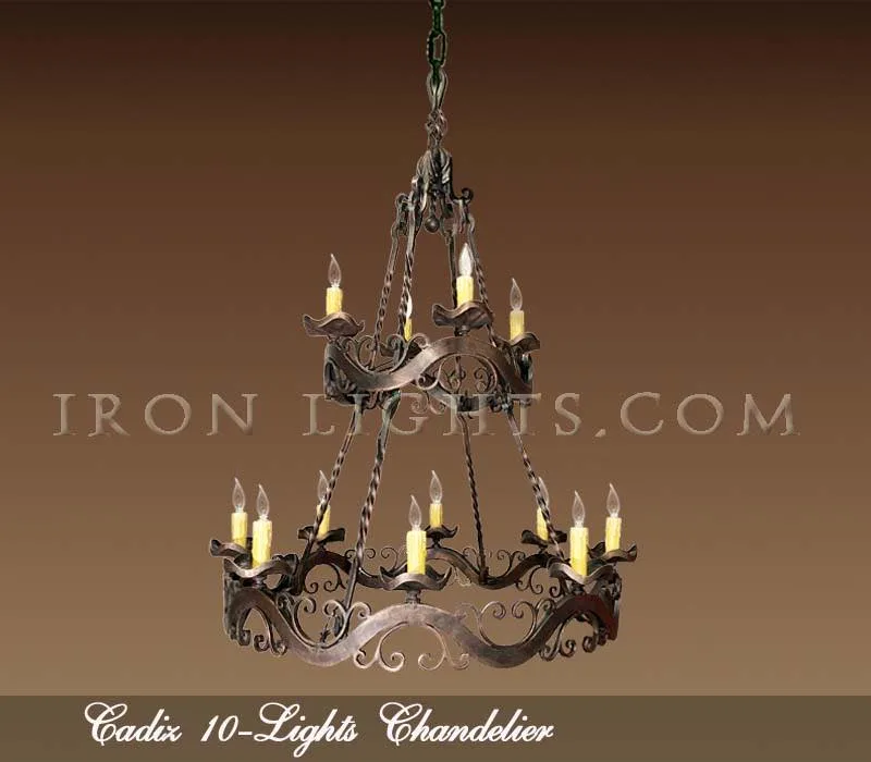 hacienda_chandeliers_cadiz Hacienda chandeliers with two tiers