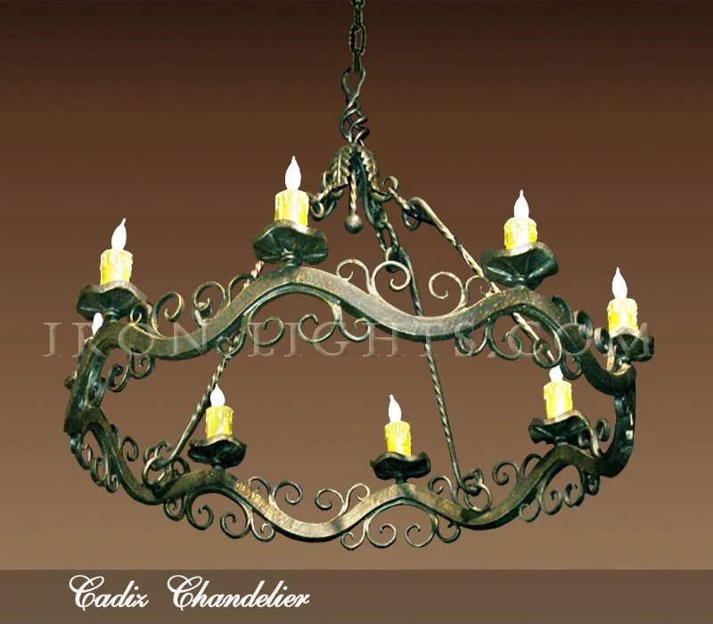iron_chandelier_cadiz Wrought iron chandeliers