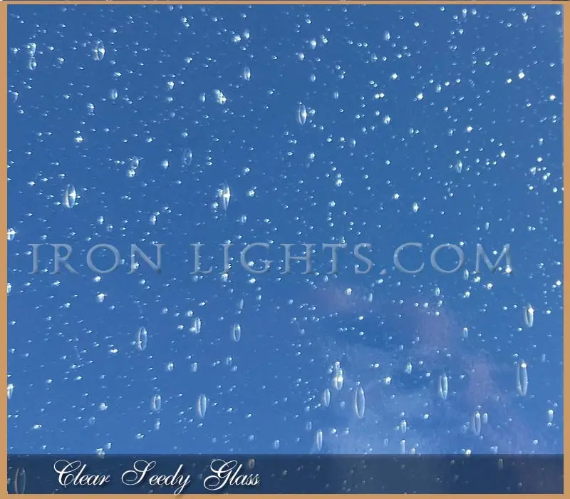 Clear Seedy Glass Standart Seedy Glass outdoor wall sconces