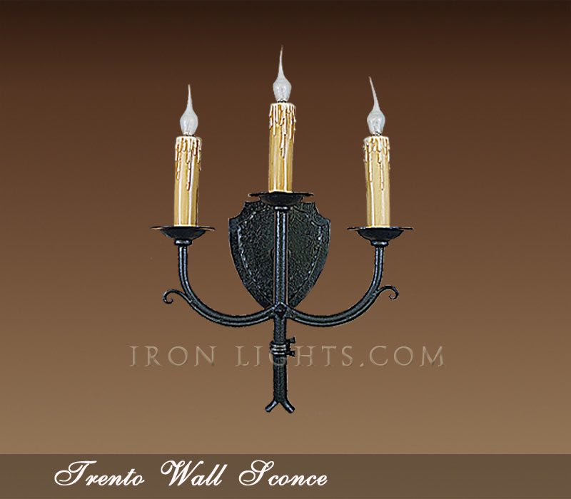 wrought iron wall sconce