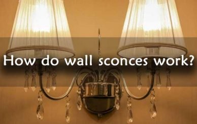 How do wall sconces work?