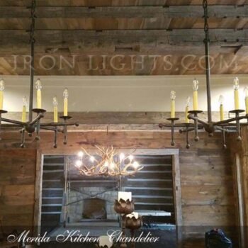 Pendant lighting in kitchen