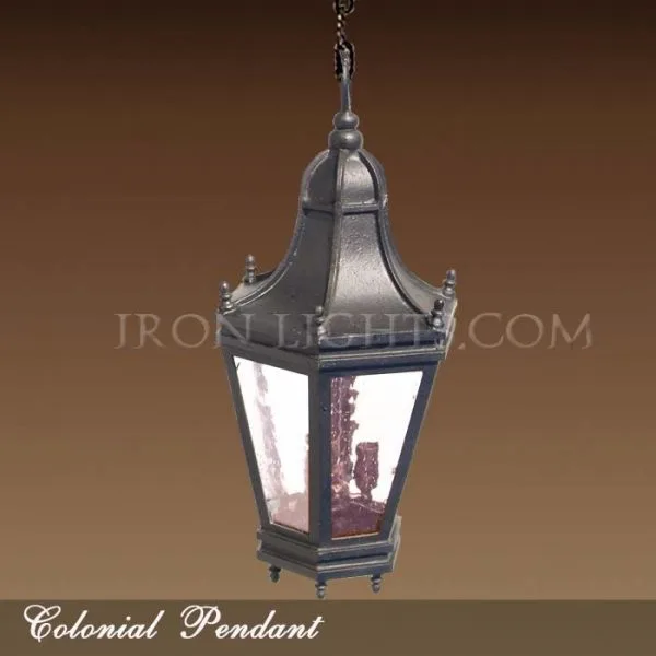 Iron pendant light