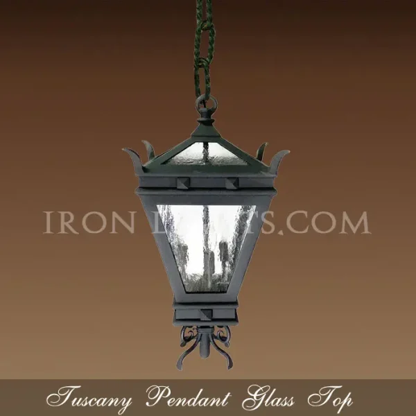 Outdoor hanging lanterns