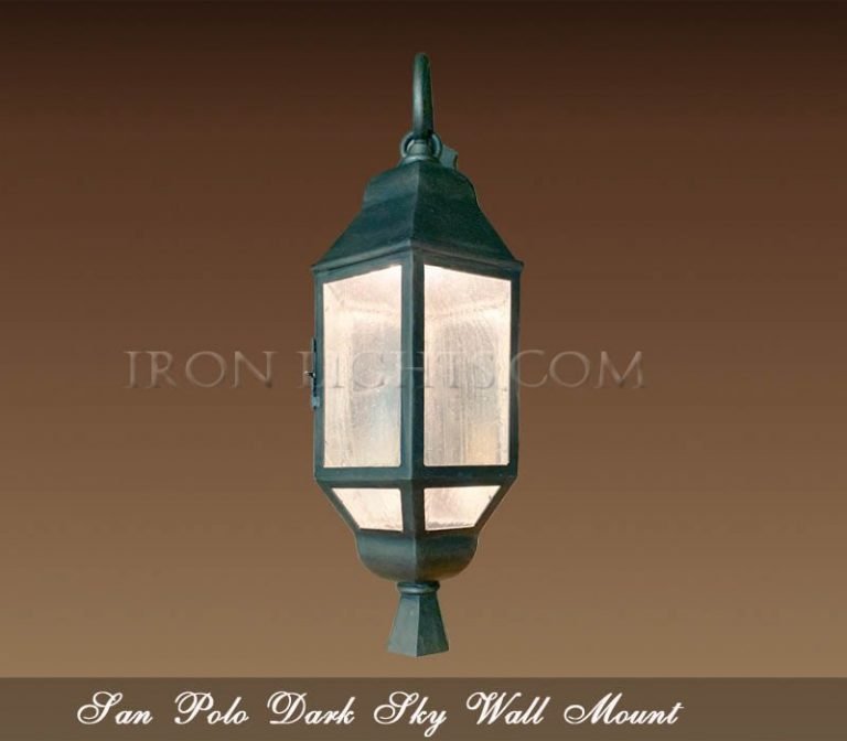 Dark Sky Mediterranean Lights Wrought Iron Outdoor Dark Sky Lighting