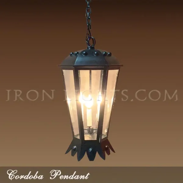 Spanish colonial outdoor hanging lights