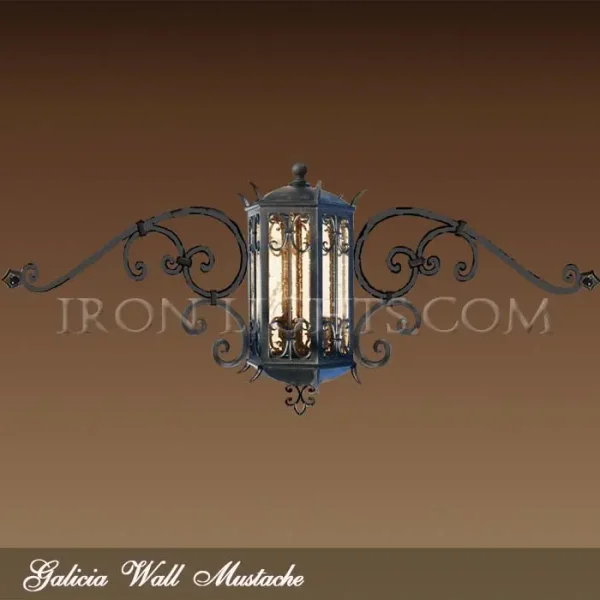 Spanish style wrought iron lights