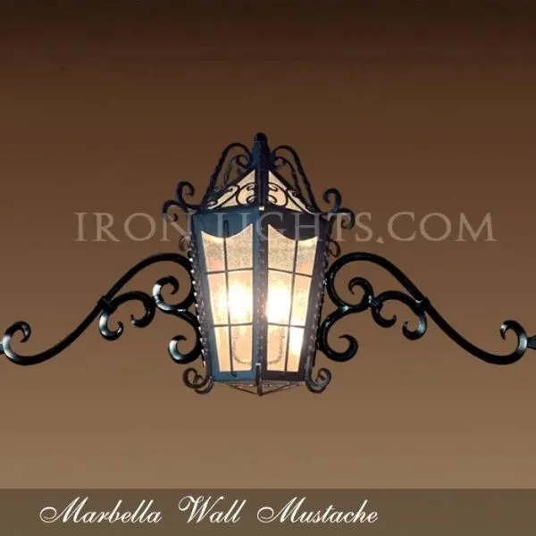 Spanish style Marbella mustache wall light