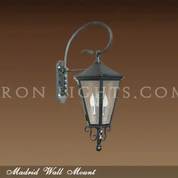 Wrought Iron Outdoor Wall Sconce